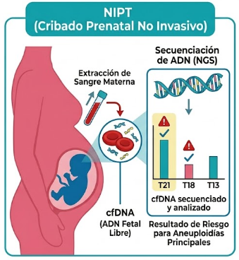 NIPT: tamizaje prenatal no invasivo desde la semana 10 de gestación
