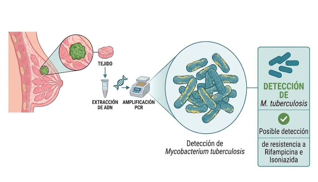 Tuberculosis mamaria: descarte molecular rápido en muestras paucibacilares